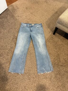 Kut from the Kloth Light Blue wide leg, cropped Women's Jeans